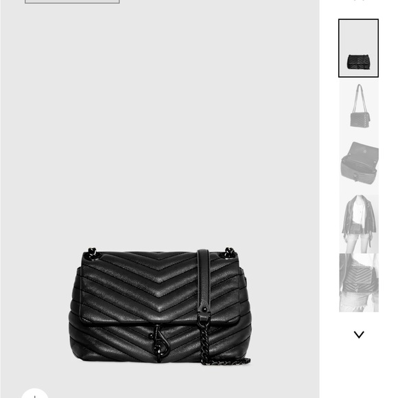 Rebecca Minkoff Small Black Edie Crossbody - Picture 5 of 5
